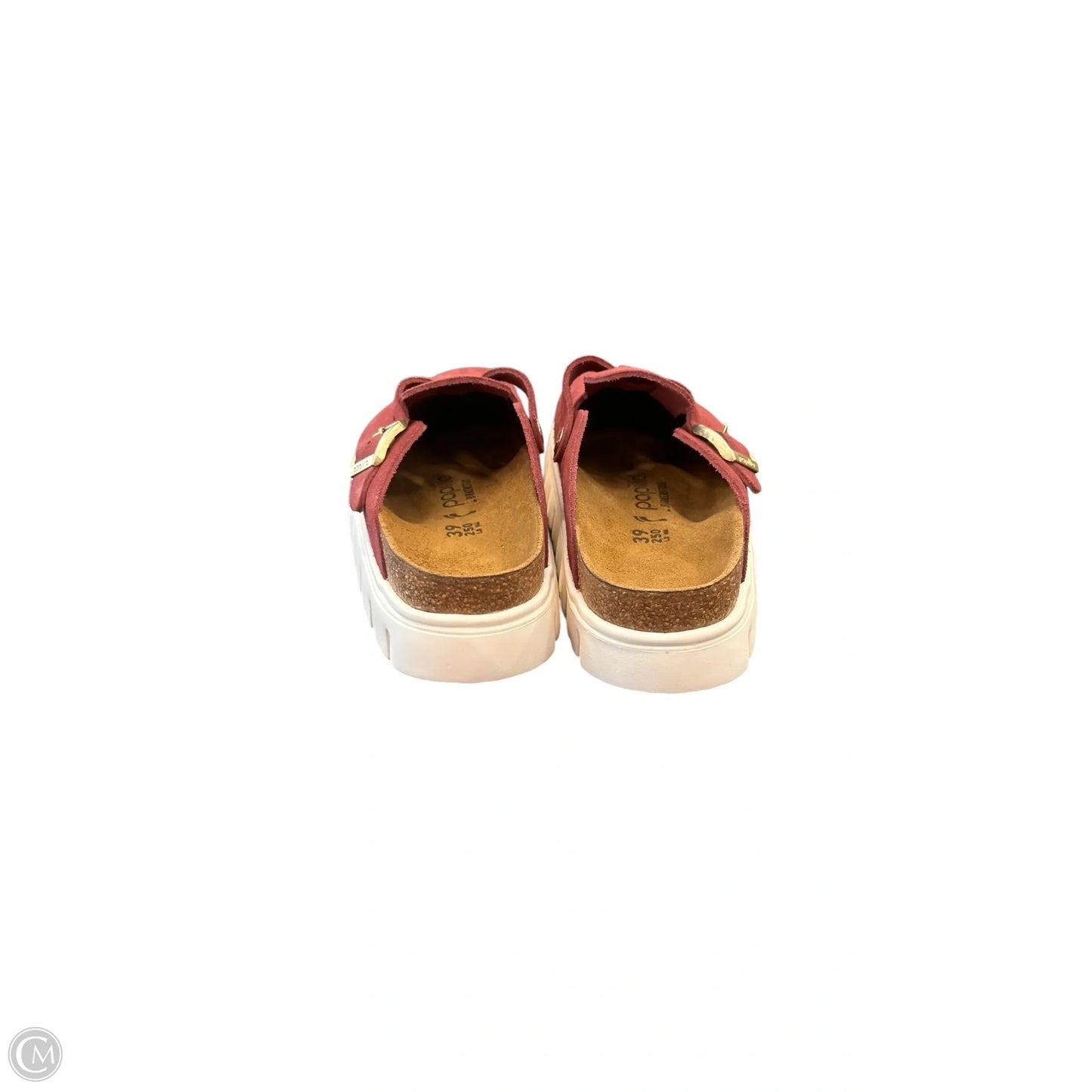 Shoes Flats By Birkenstock In Maroon, Size: 8