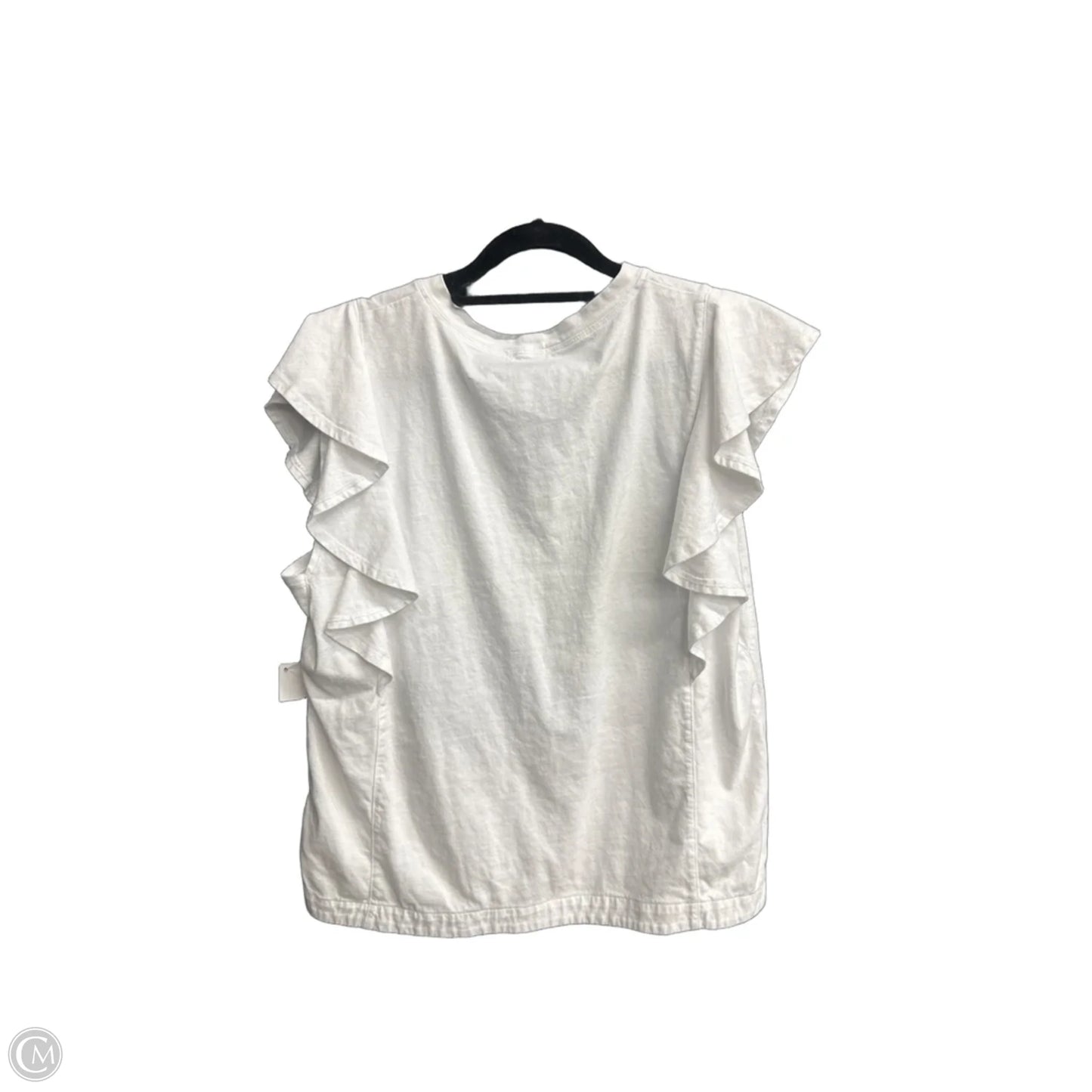 Top Sleeveless By Evereve In White, Size: L