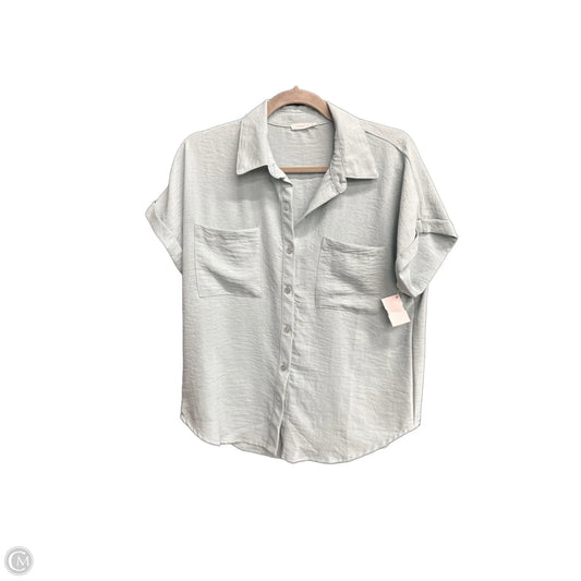 Top Short Sleeve By Timing In Blue, Size: S