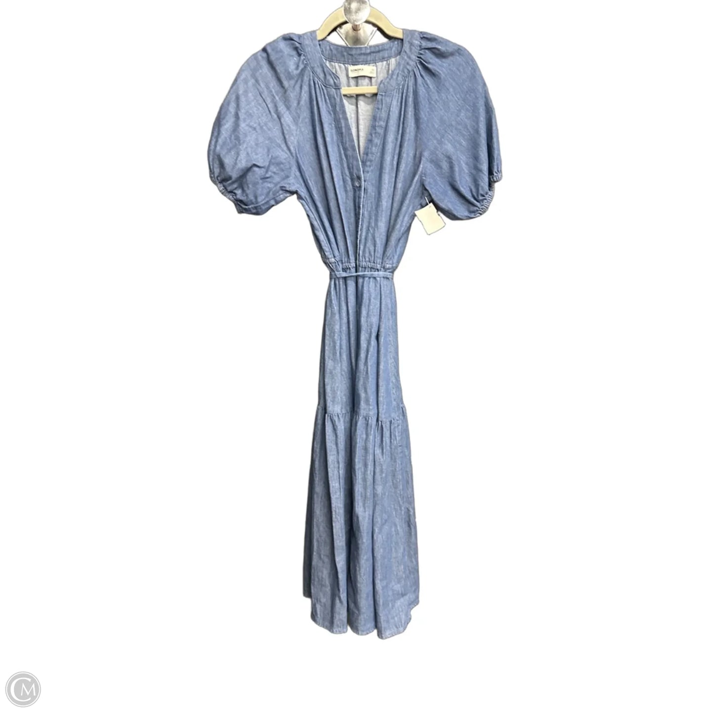Dress Casual Maxi By Sonoma In Blue Denim, Size: Xs