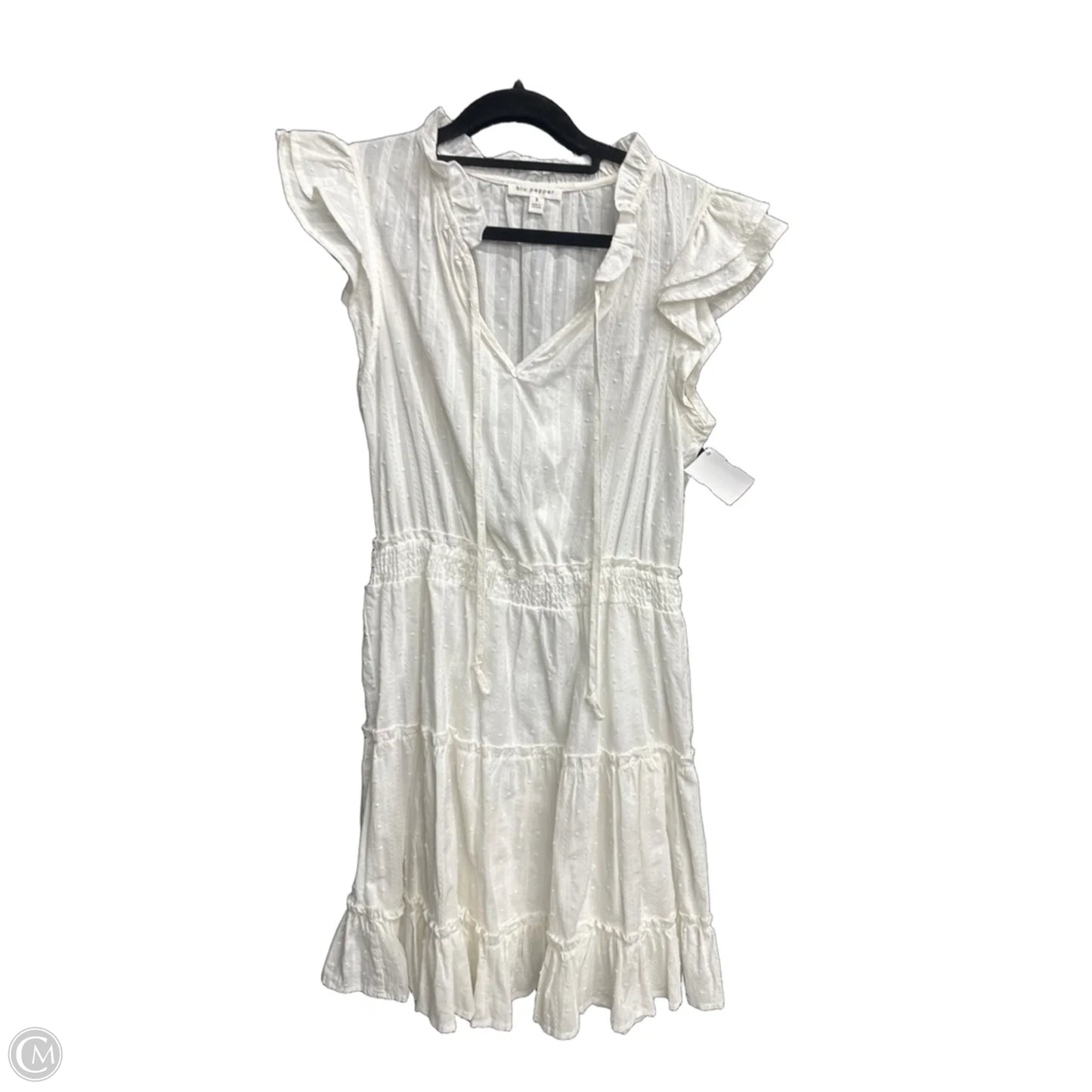 Dress Casual Short By Blu Pepper In White, Size: S