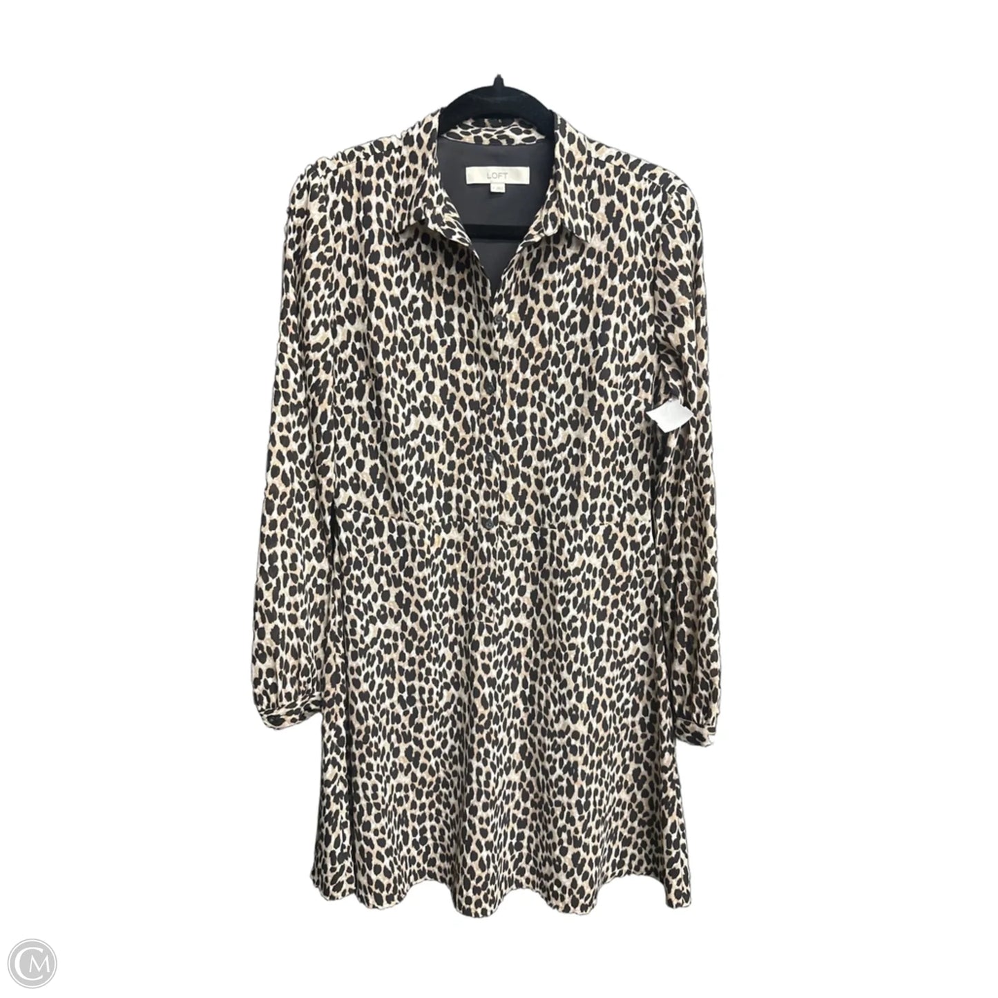 Dress Casual Short By Loft In Animal Print, Size: 4