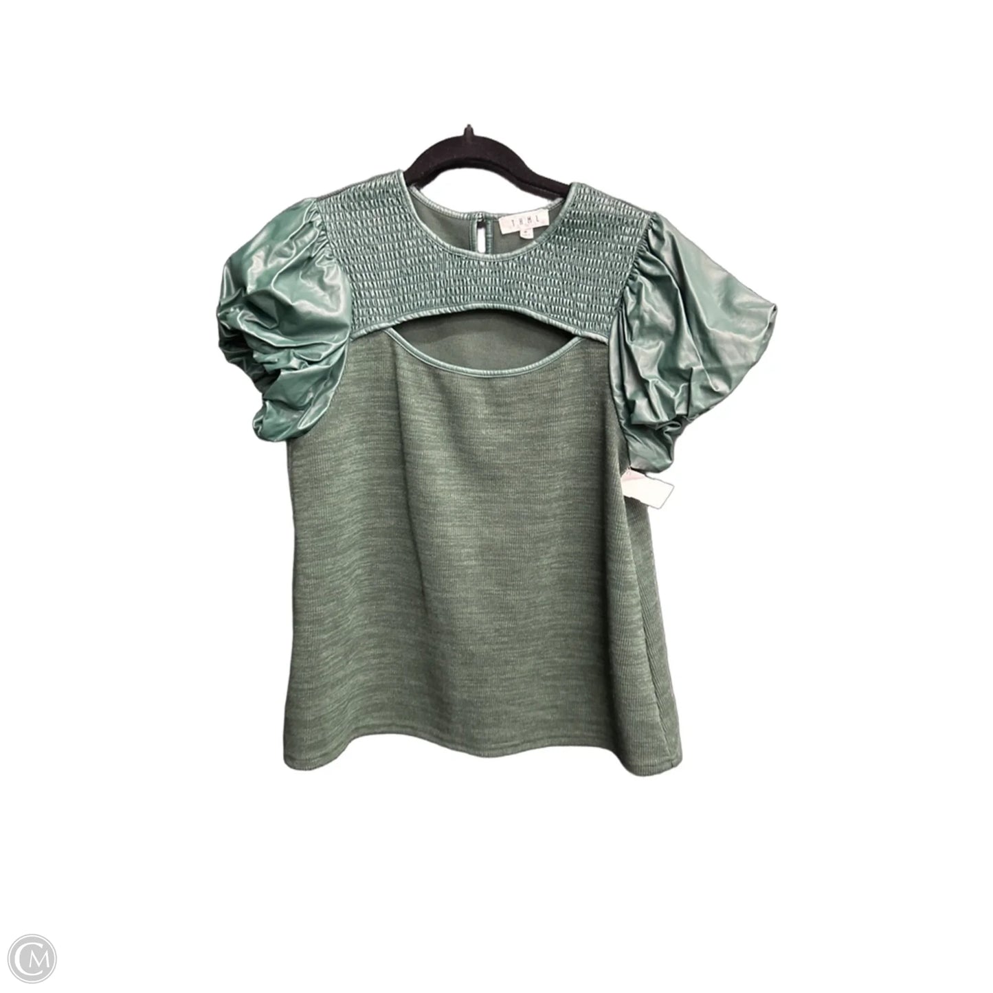 Top Short Sleeve By Thml In Green, Size: M