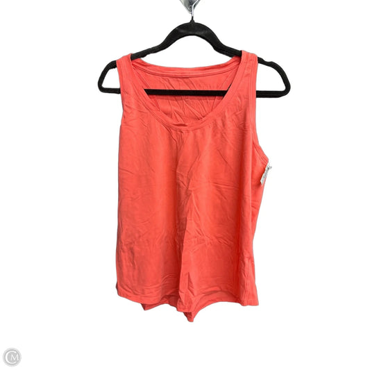 Athletic Tank Top By Lululemon In Coral, Size: L