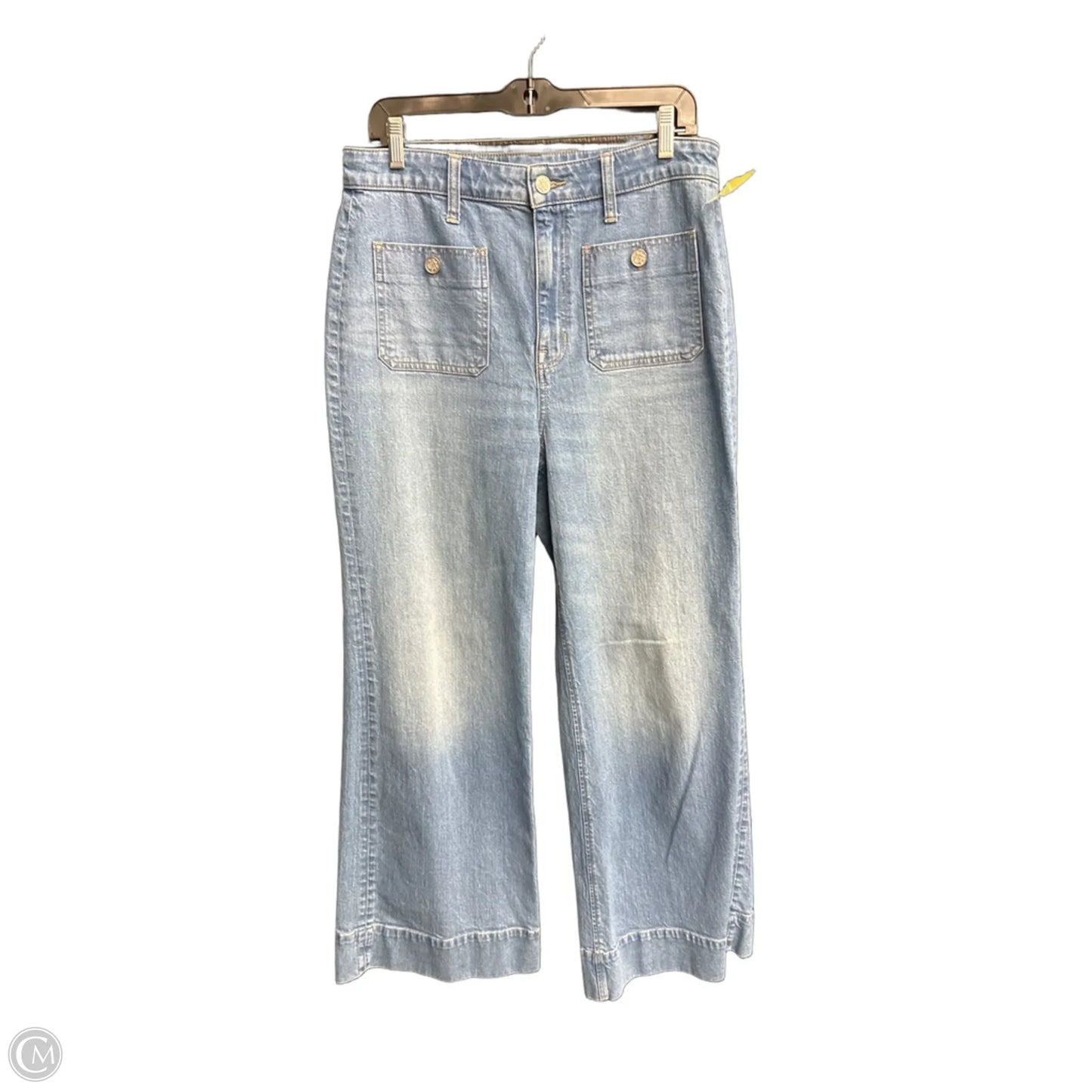 Jeans Wide Leg By J. Crew In Blue Denim, Size: 8