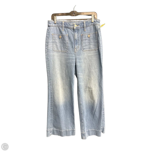 Jeans Wide Leg By J. Crew In Blue Denim, Size: 8
