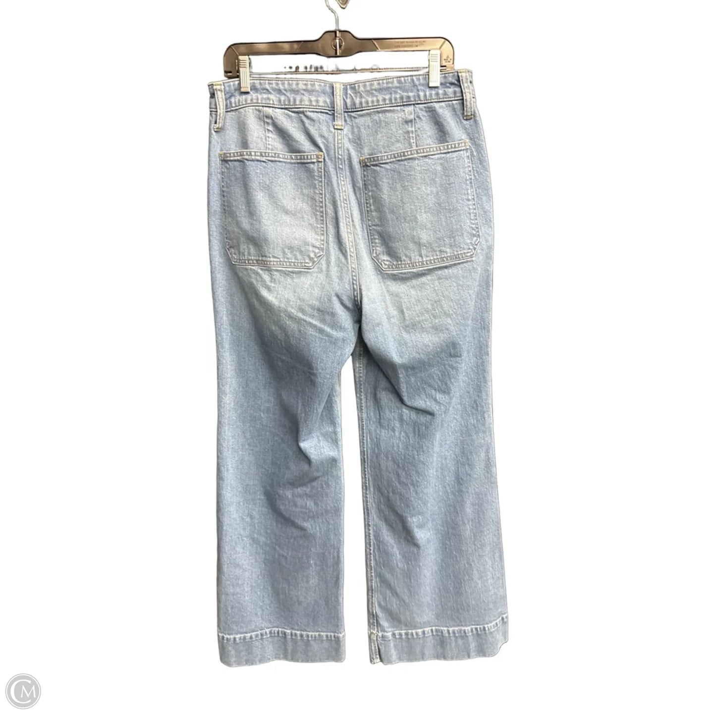 Jeans Wide Leg By J. Crew In Blue Denim, Size: 8