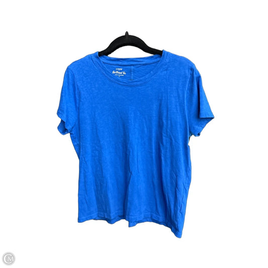 Top Short Sleeve By J. Crew In Blue, Size: L