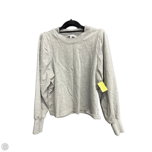Sweatshirt Collar By Calvin Klein In Grey, Size: M