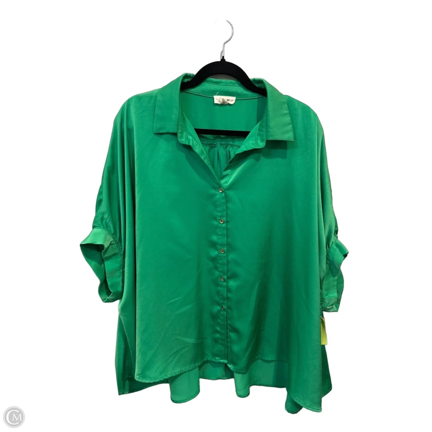Top Short Sleeve By Ee Some In Green, Size: S