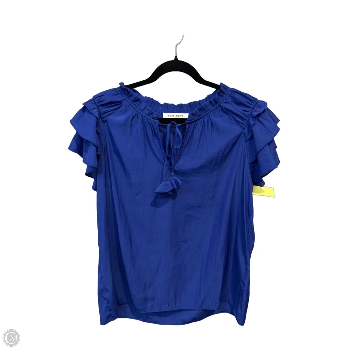 Top Sleeveless By Rose And Olive In Blue, Size: S