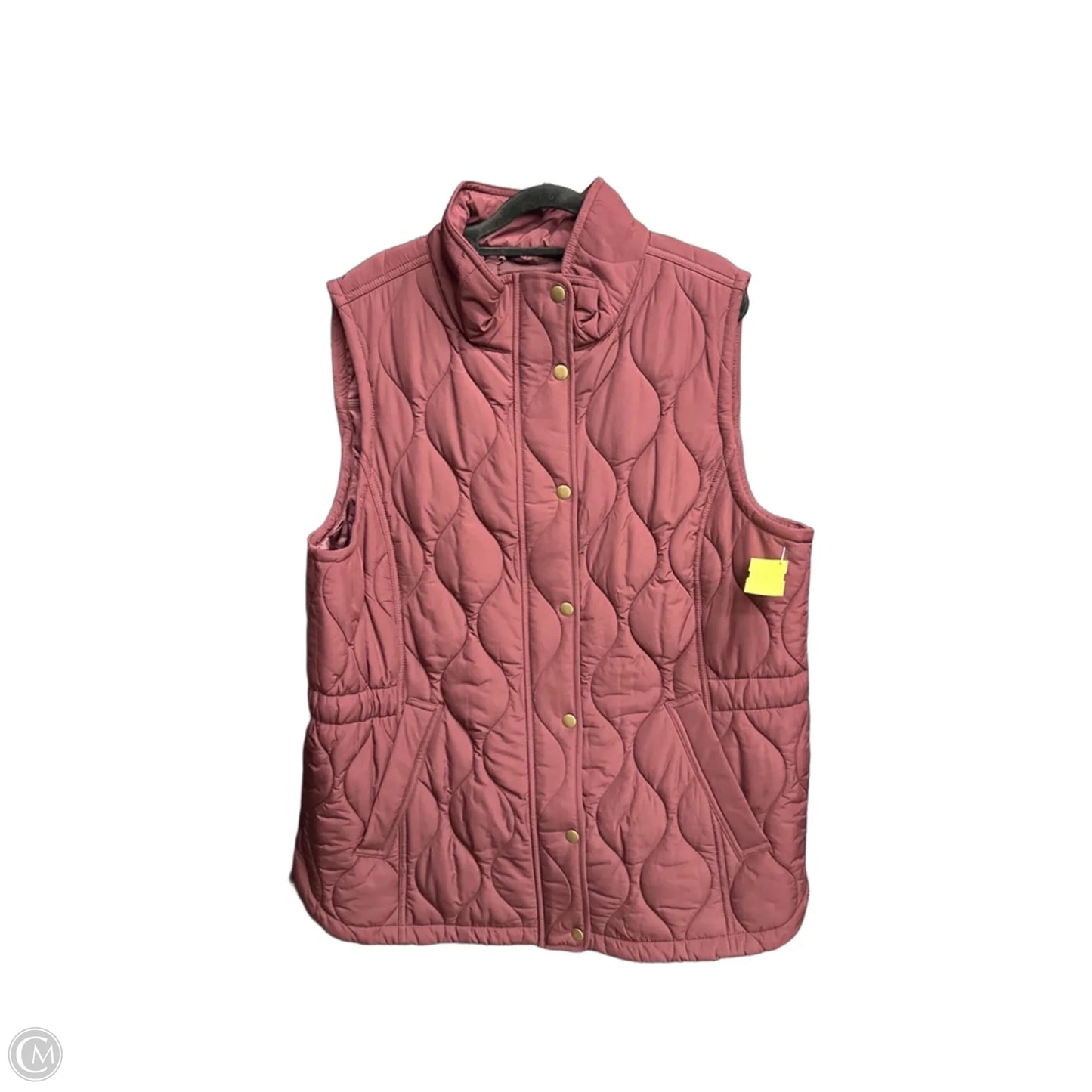 Vest Puffer & Quilted By Talbots In Maroon, Size: Xl