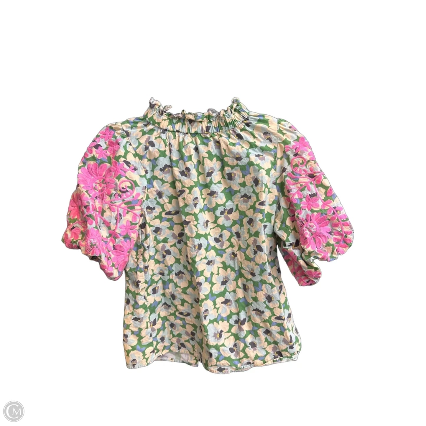 Top Short Sleeve By Thml In Green, Size: Xs