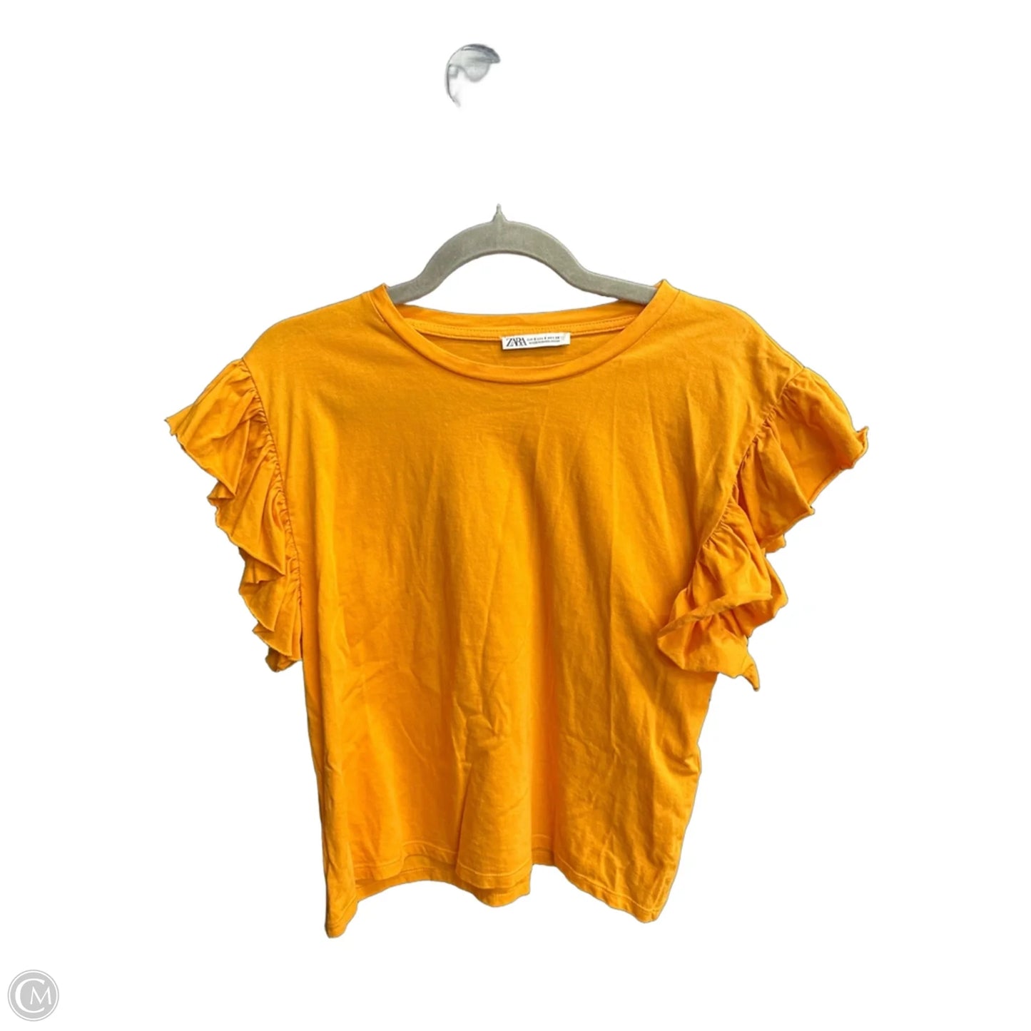 Top Sleeveless By Zara In Orange, Size: S