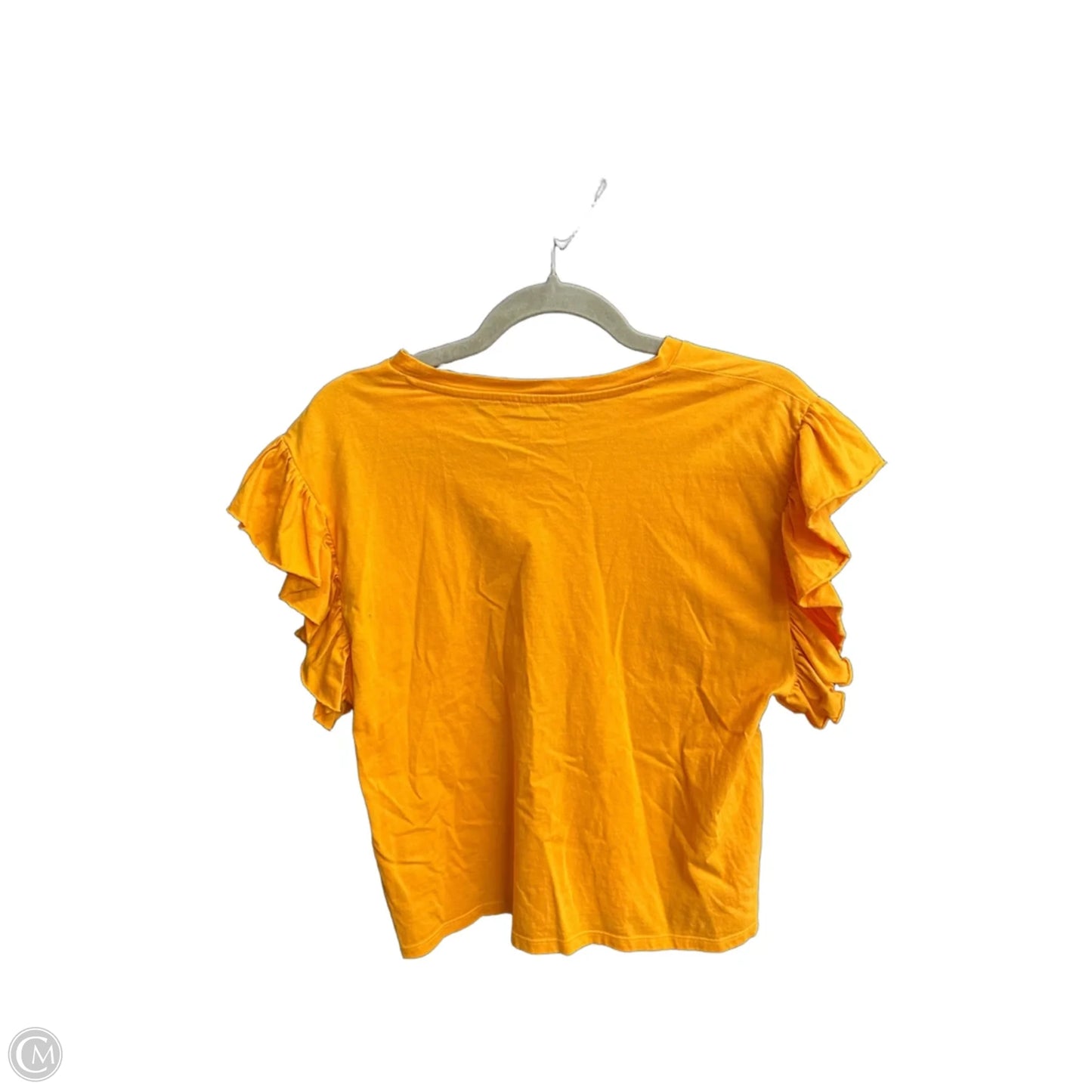 Top Sleeveless By Zara In Orange, Size: S