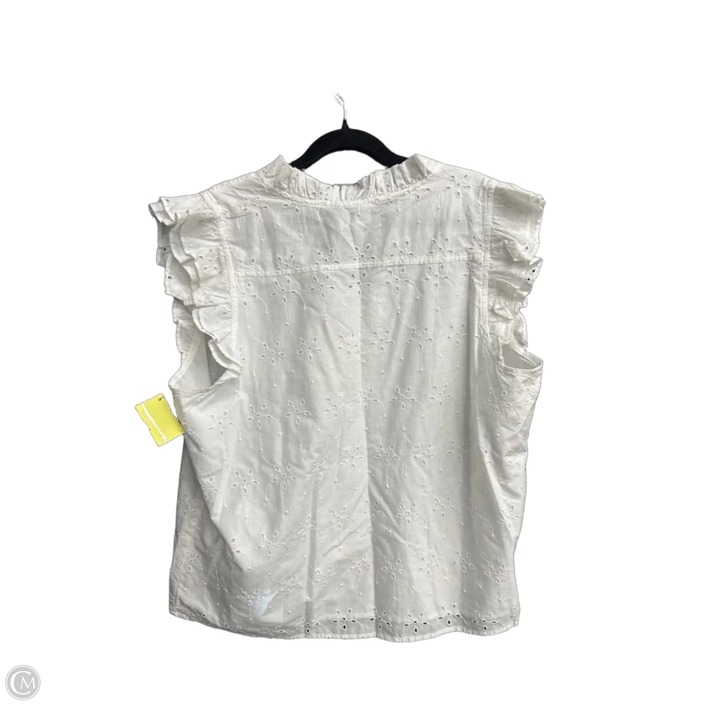 Top Sleeveless By J. Crew In White, Size: L