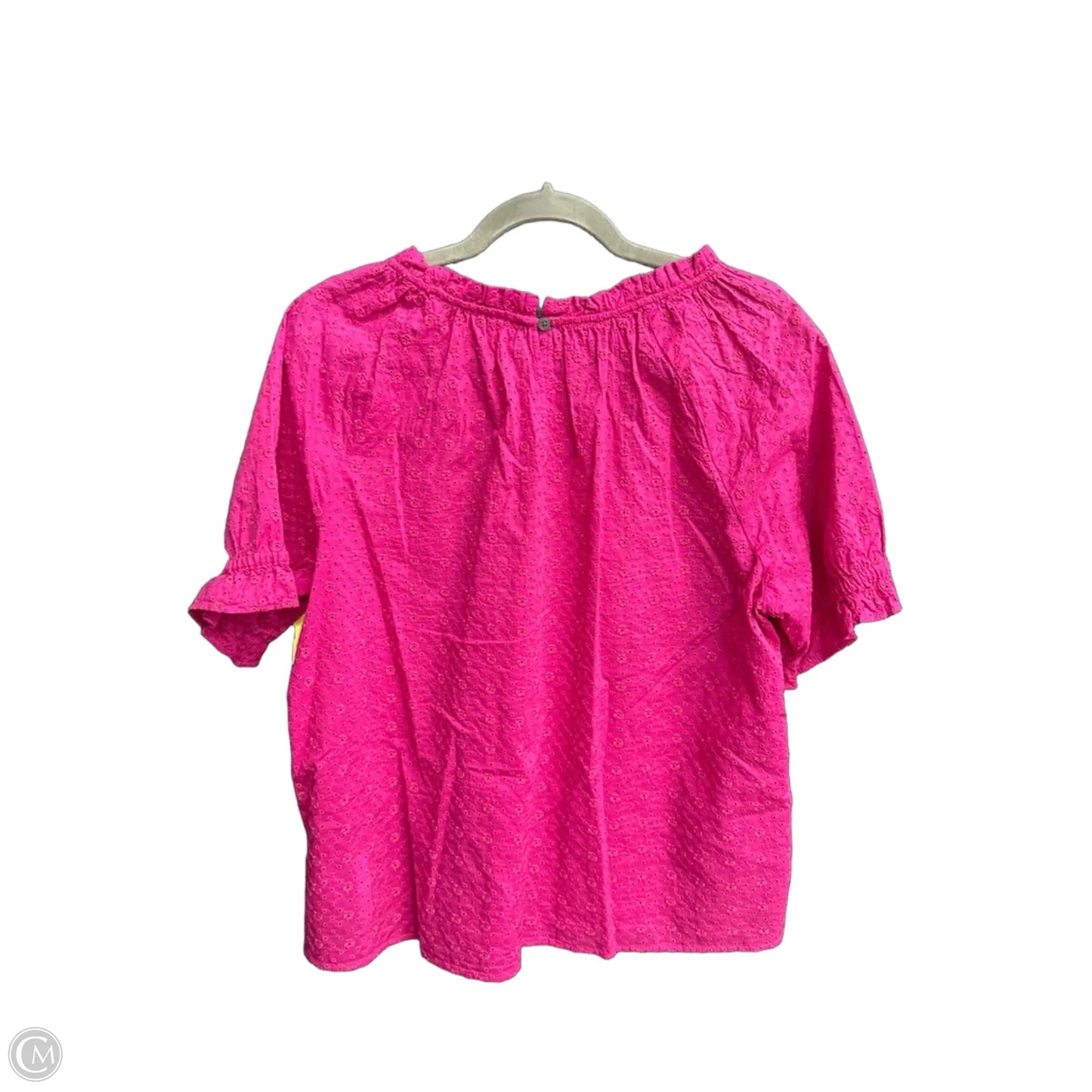 Top Short Sleeve By Loft In Pink, Size: M