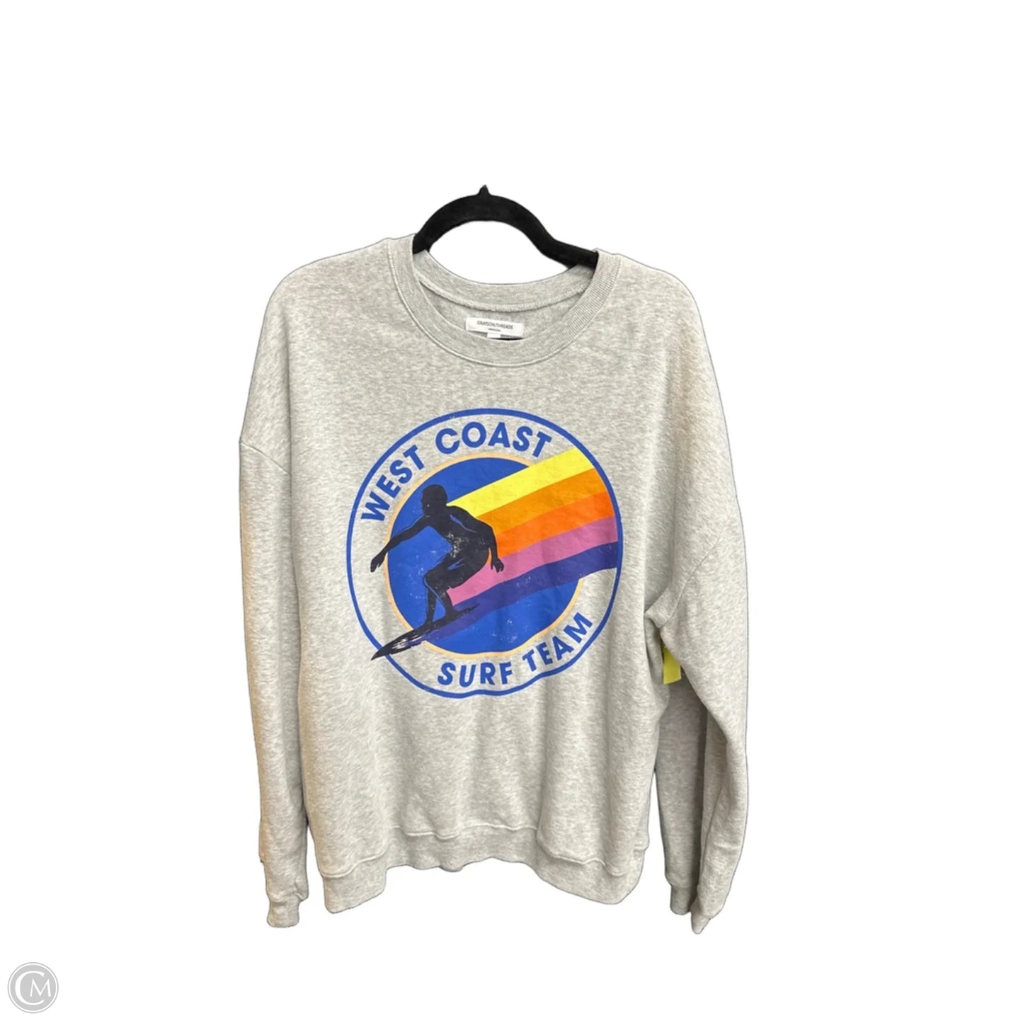 Sweatshirt Collar By Grayson Threads In Grey, Size: M