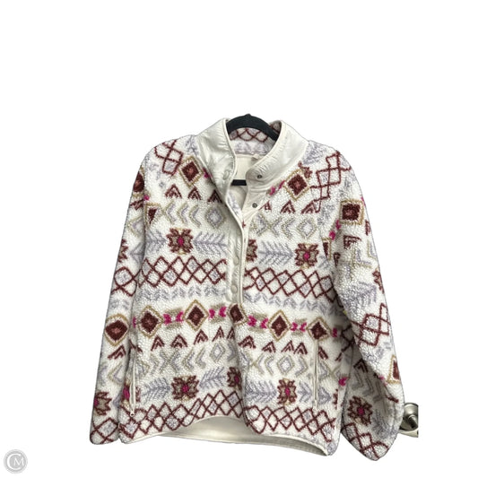 Jacket Fleece By Lou And Grey In Cream, Size: M
