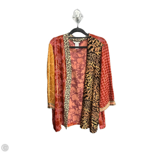 Cardigan By John Mark In Orange, Size: L