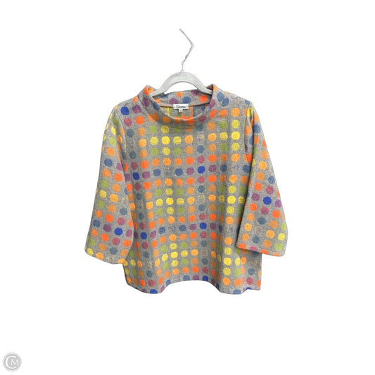 Top 3/4 Sleeve By Shana In Polkadot Pattern, Size: M