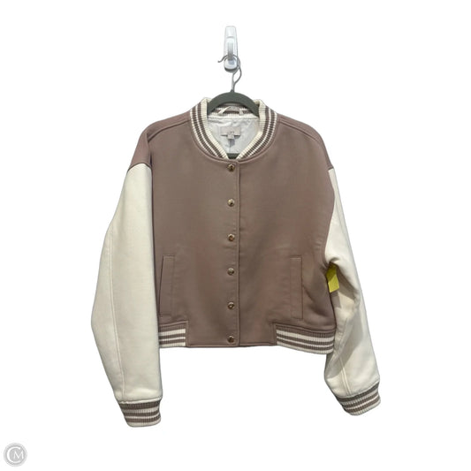 Jacket Other By Loft In Brown & Cream, Size: L