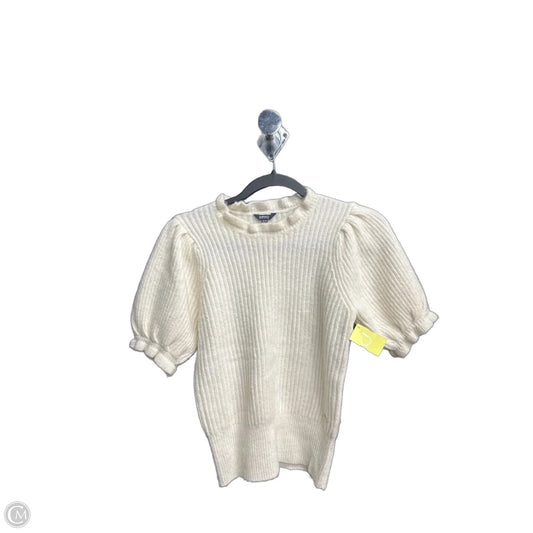 Sweater Short Sleeve By Buffalo David Bitton In White, Size: M