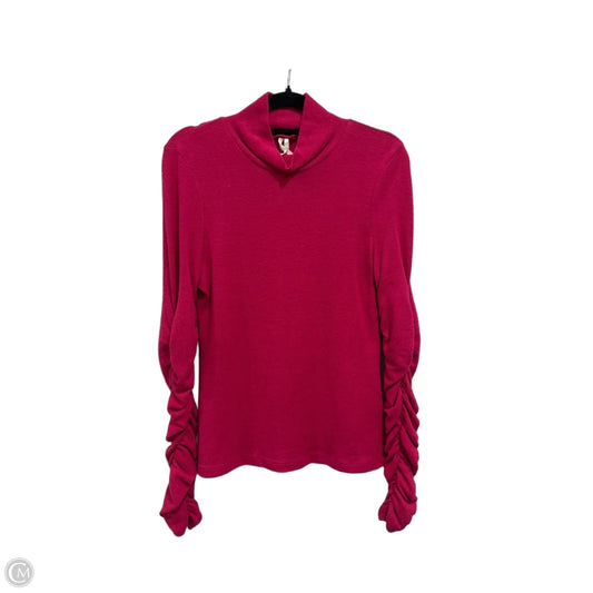 Top Long Sleeve By Anthropologie In Pink, Size: Xs