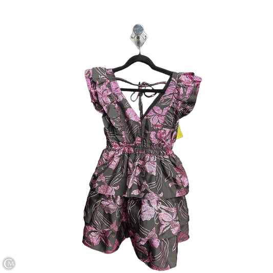 Dress Casual Short By Buddy Love In Black & Purple, Size: Xs