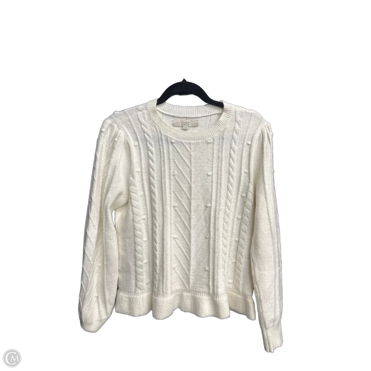 Sweater By Loft In White, Size: M