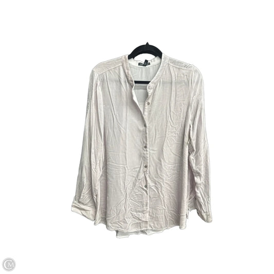 Top Long Sleeve By Eileen Fisher In Grey, Size: M