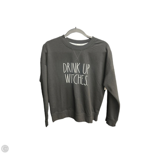 Sweatshirt Crewneck By Rae Dunn In Black, Size: S