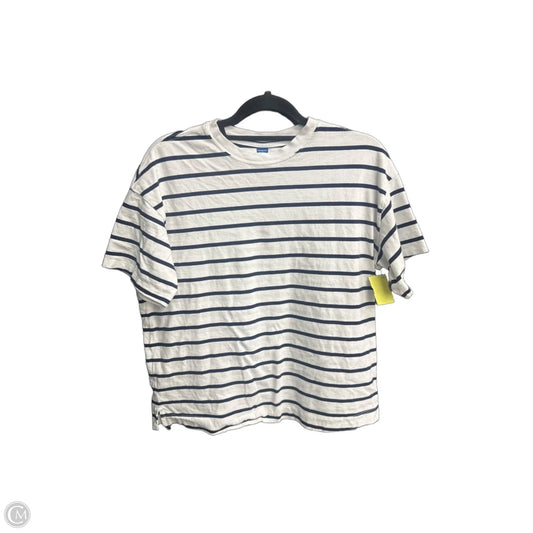 Top Short Sleeve By Old Navy In Striped Pattern, Size: M