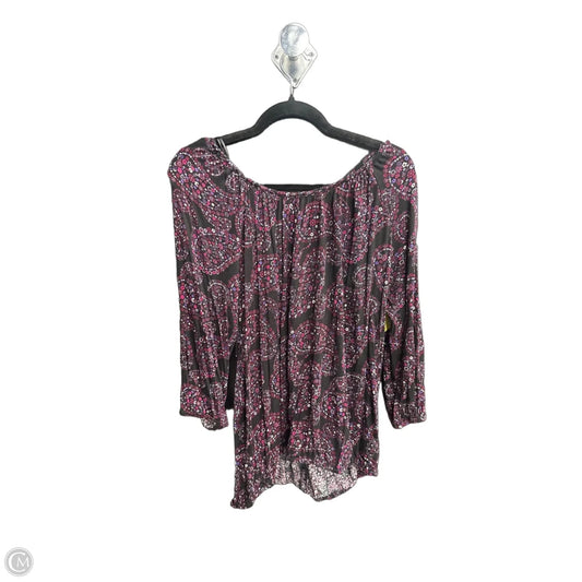 Top 3/4 Sleeve By Michael By Michael Kors In Black, Size: M