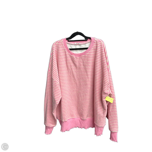 Sweatshirt Crewneck By Talulah In Pink, Size: L