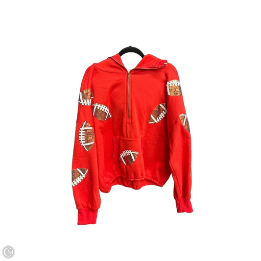 Sweatshirt Hoodie By Bibi In Red, Size: L