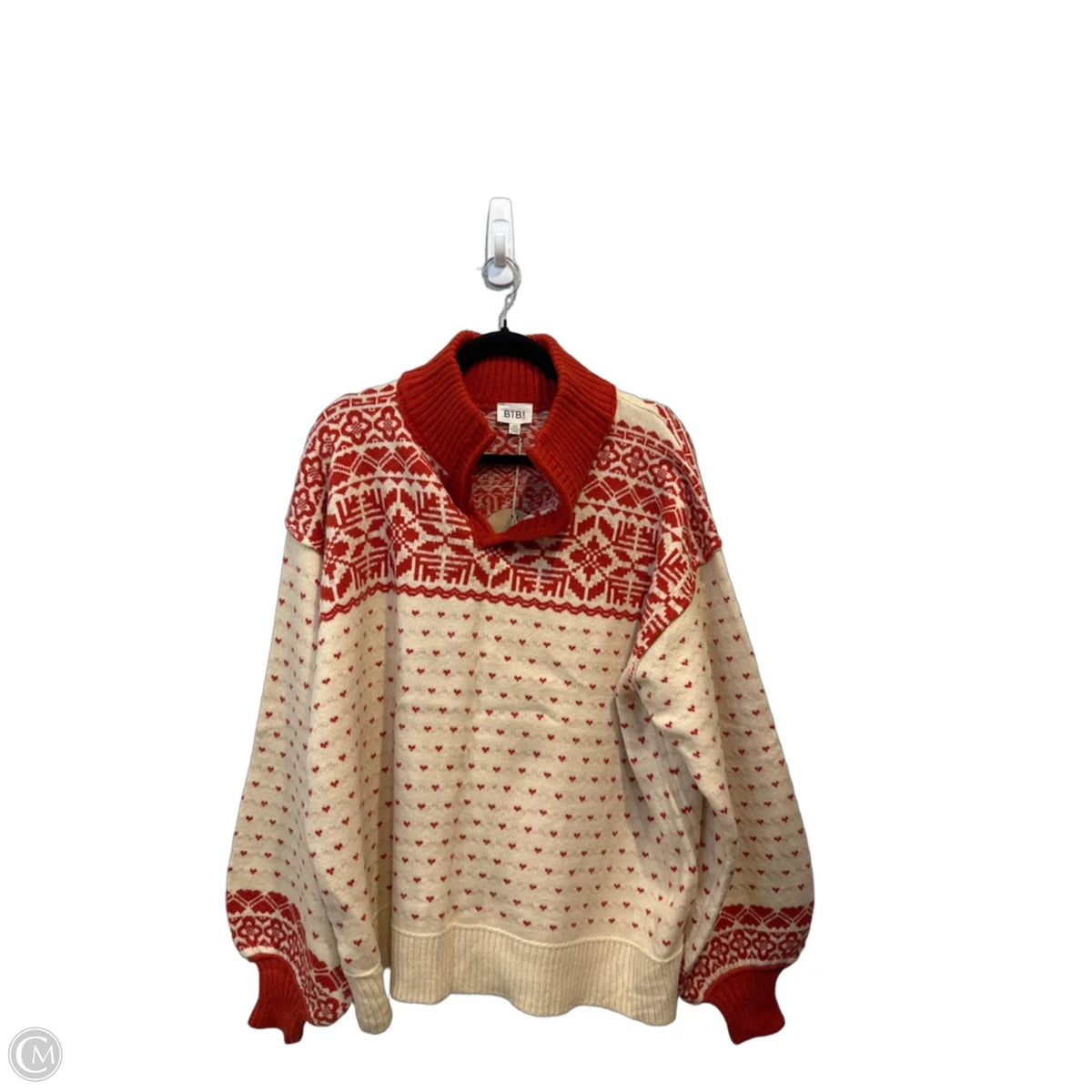 Sweater By Bibi In Red, Size: 1x
