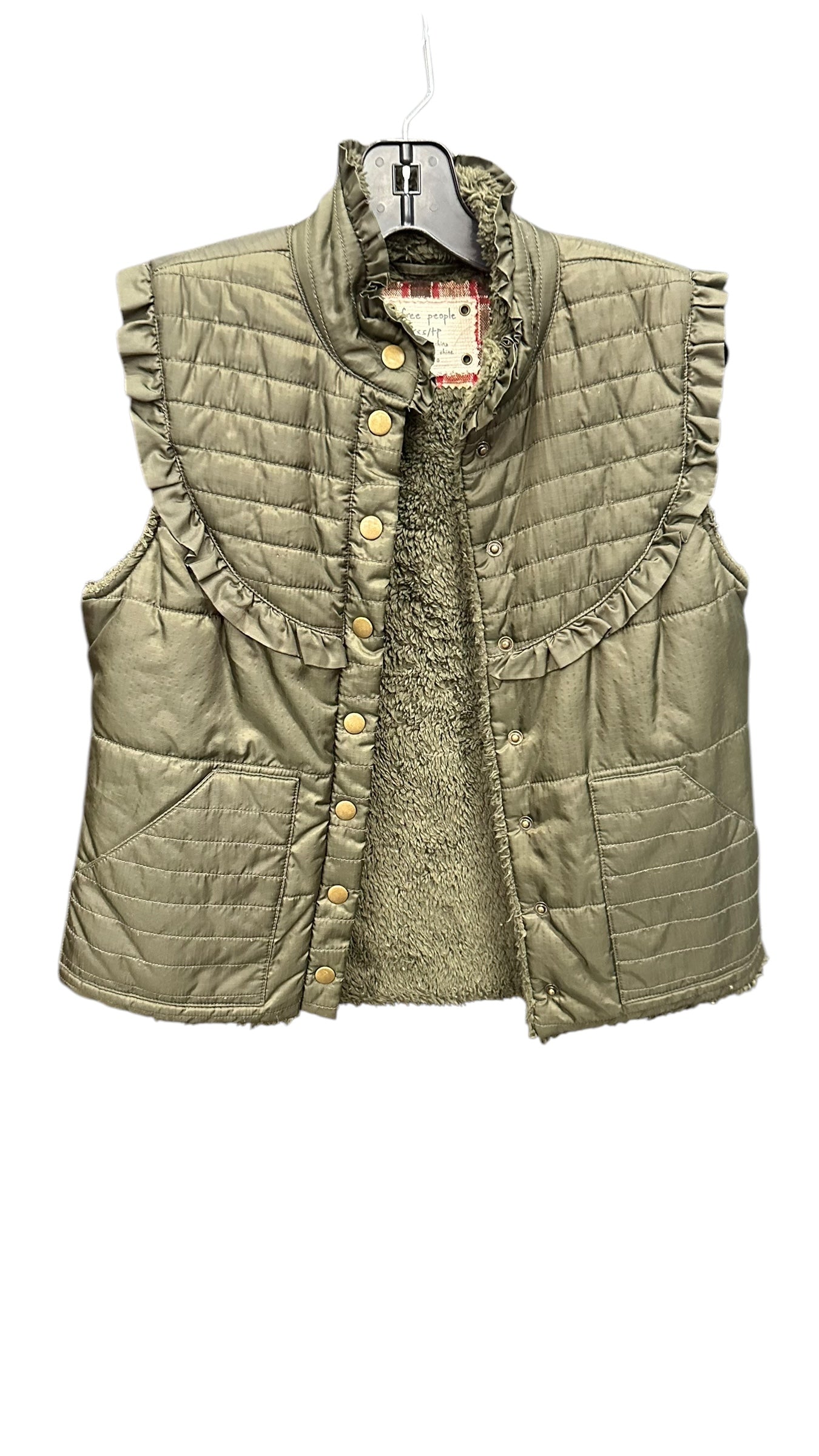 Jacket Puffer & Quilted By Free People In Green, Size: Xs