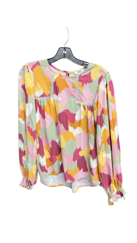 Top Long Sleeve By Fate In Multi-colored, Size: S