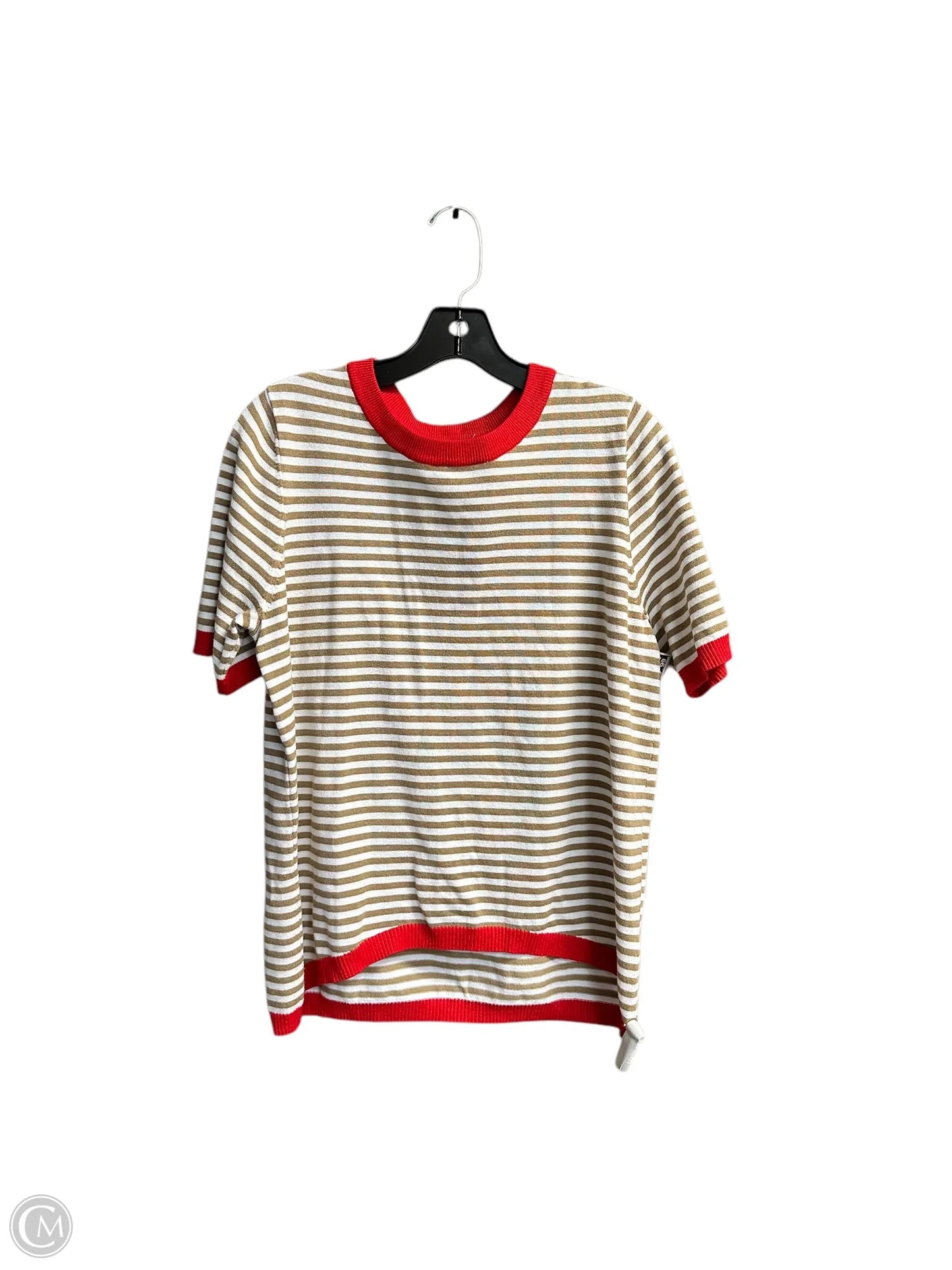 Top Short Sleeve By Clothes Mentor In Striped Pattern, Size: M