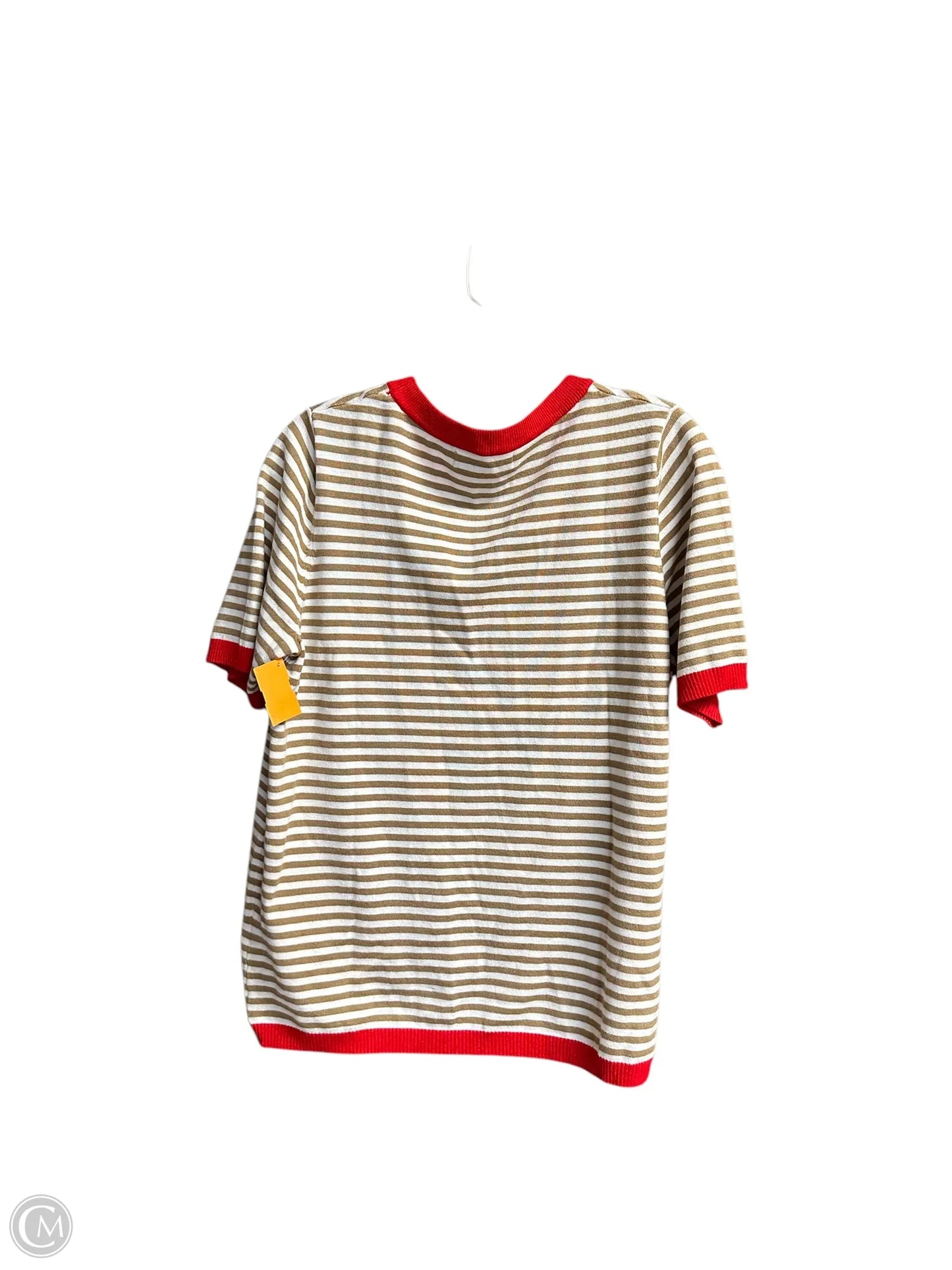 Top Short Sleeve By Clothes Mentor In Striped Pattern, Size: M