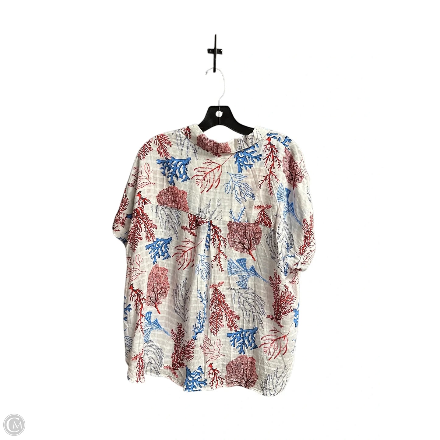 Top Short Sleeve By Jane And Delancey In White, Size: Xl