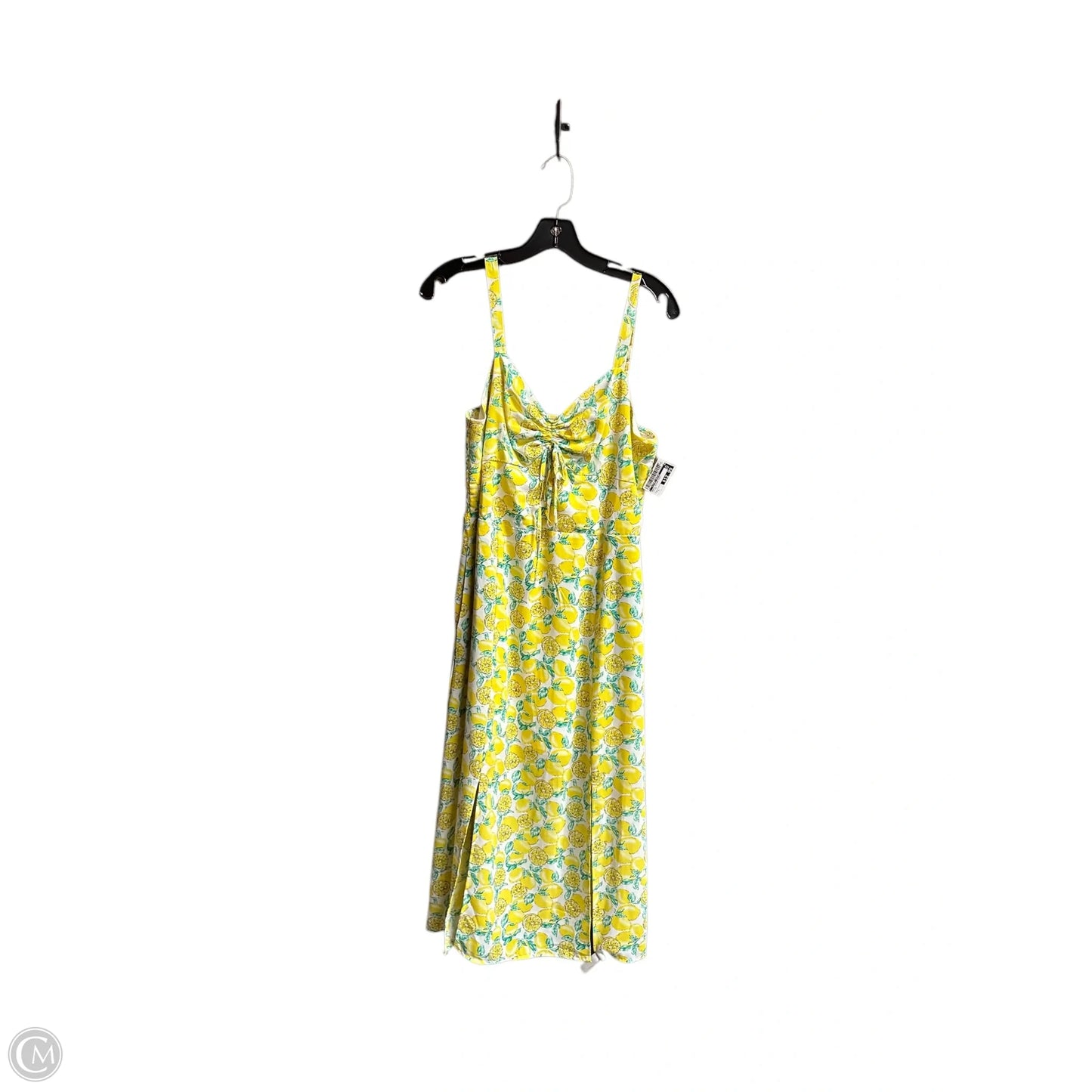 Dress Casual Midi By Clothes Mentor In Yellow, Size: L