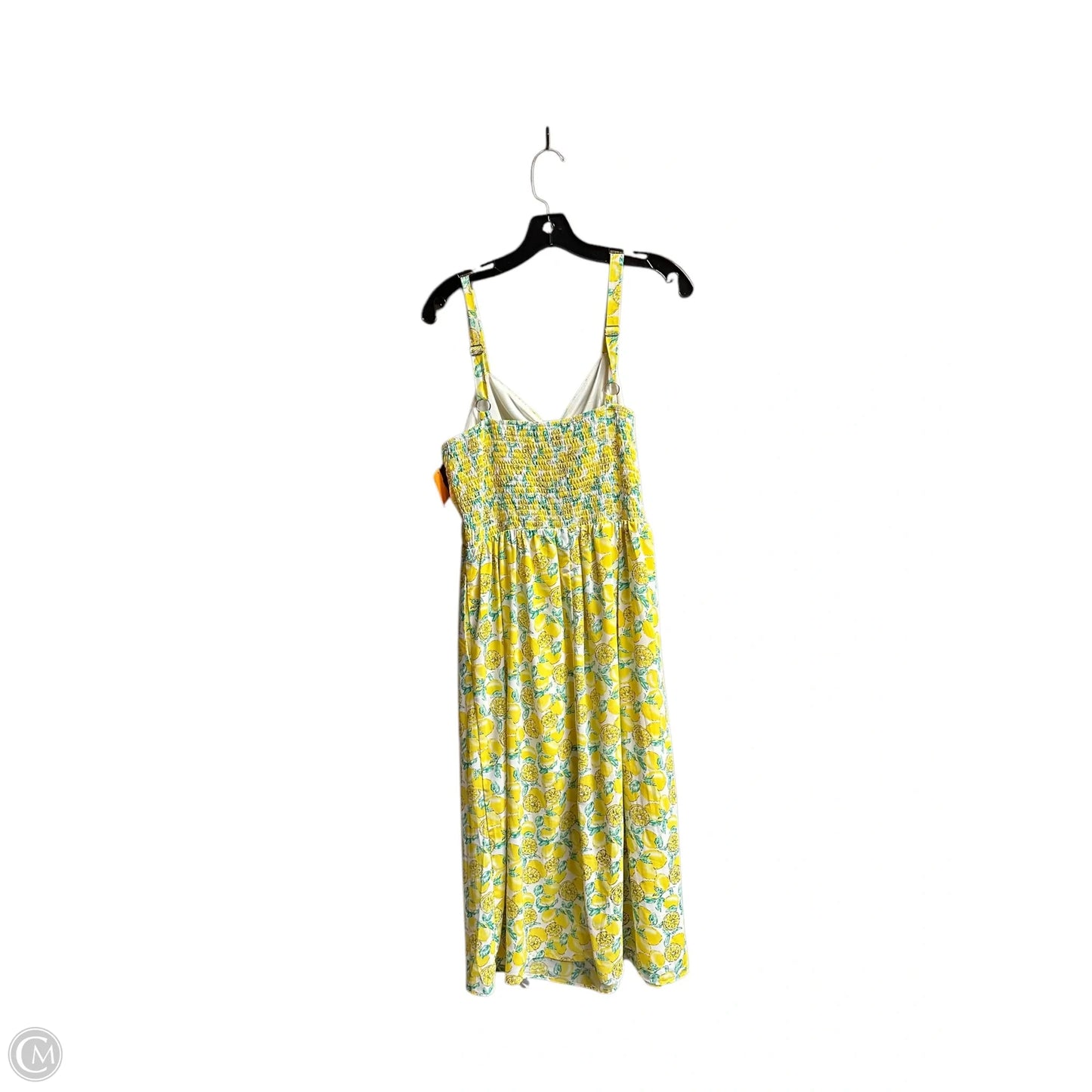 Dress Casual Midi By Clothes Mentor In Yellow, Size: L