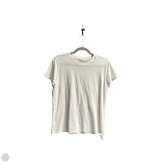 Top Short Sleeve By Vince In White, Size: L