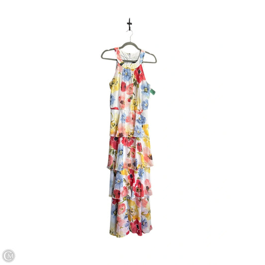 Dress Casual Maxi By Leslie Fay In Floral Print, Size: 10