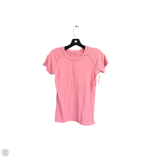 Athletic Top Short Sleeve By Athleta In Pink, Size: S