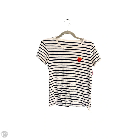 Top Short Sleeve By J. Crew In Striped Pattern, Size: S