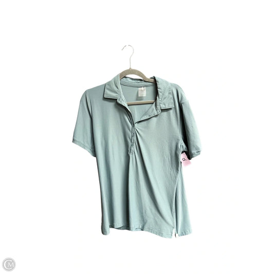 Athletic Top Short Sleeve By Calia In Blue, Size: L