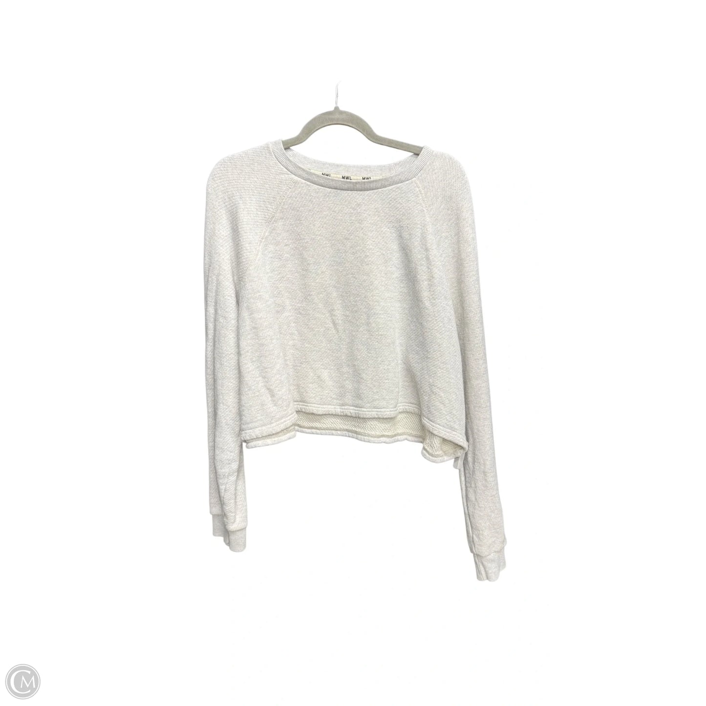 Sweatshirt Collar By Madewell In Grey, Size: L
